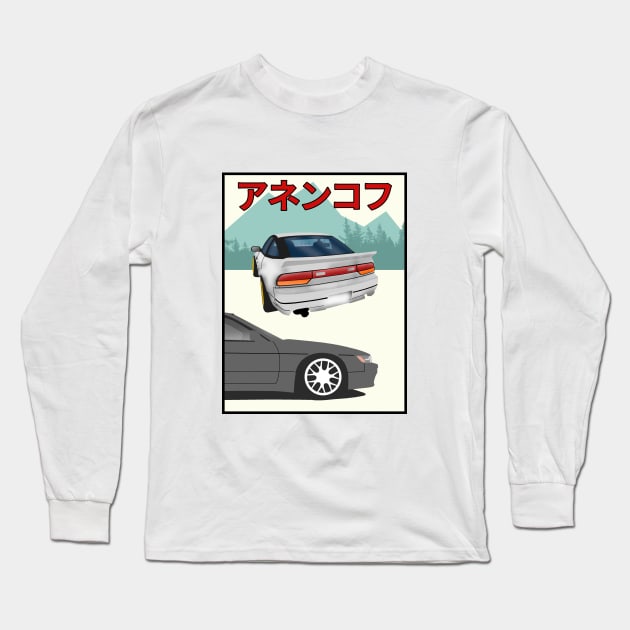 Nissan 240sx Long Sleeve T-Shirt by Rebellion Store
